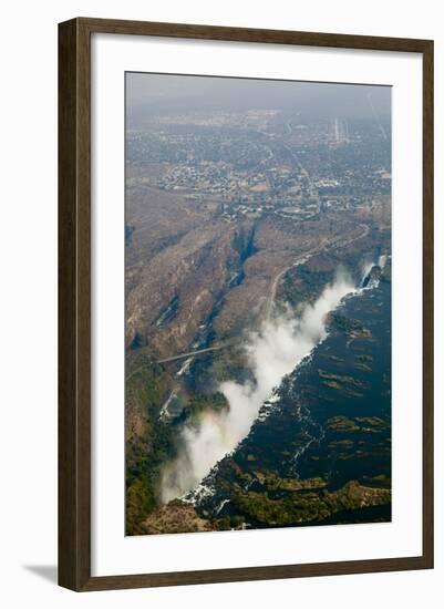 Aerial of Victoria Falls-Michele Westmorland-Framed Photographic Print