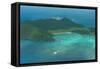 Aerial of View Lord Howe Island, UNESCO World Heritage Site, Australia, Tasman Sea, Pacific-Michael Runkel-Framed Stretched Canvas