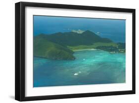 Aerial of View Lord Howe Island, UNESCO World Heritage Site, Australia, Tasman Sea, Pacific-Michael Runkel-Framed Photographic Print