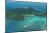 Aerial of View Lord Howe Island, UNESCO World Heritage Site, Australia, Tasman Sea, Pacific-Michael Runkel-Mounted Photographic Print