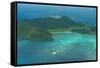 Aerial of View Lord Howe Island, UNESCO World Heritage Site, Australia, Tasman Sea, Pacific-Michael Runkel-Framed Stretched Canvas