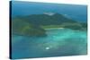 Aerial of View Lord Howe Island, UNESCO World Heritage Site, Australia, Tasman Sea, Pacific-Michael Runkel-Stretched Canvas