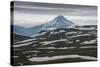 Aerial of Vilyuchinsk Volcano, Kamchatka, Russia, Eurasia-Michael Runkel-Stretched Canvas