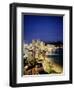 Aerial of Waikiki Beach at Night, HI-Walter Bibikow-Framed Photographic Print