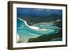 Aerial of Whitehaven in the Whit Sunday Islands, Queensland, Australia, Pacific-Michael Runkel-Framed Photographic Print