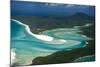 Aerial of Whitehaven in the Whit Sunday Islands, Queensland, Australia, Pacific-Michael Runkel-Mounted Photographic Print