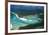 Aerial of Whitehaven in the Whit Sunday Islands, Queensland, Australia, Pacific-Michael Runkel-Framed Photographic Print