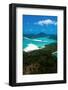 Aerial of Whitehaven in the Whit Sunday Islands, Queensland, Australia, Pacific-Michael Runkel-Framed Photographic Print