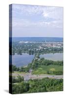 Aerial of Winona and Lake-jrferrermn-Stretched Canvas