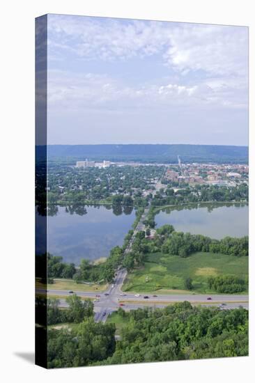 Aerial of Winona and Lake-jrferrermn-Stretched Canvas