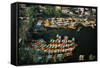 Aerial of Xochimilco Floating Gardens-Danny Lehman-Framed Stretched Canvas