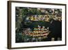 Aerial of Xochimilco Floating Gardens-Danny Lehman-Framed Photographic Print