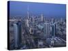 Aerial over Hilalli Street Towards Liberation Tower, Kuwait City, Kuwait-Walter Bibikow-Stretched Canvas