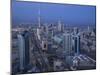 Aerial over Hilalli Street Towards Liberation Tower, Kuwait City, Kuwait-Walter Bibikow-Mounted Photographic Print