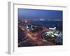 Aerial over Qatar Central Bank, Doha, Ad Dawhah, Qatar-Walter Bibikow-Framed Photographic Print