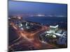 Aerial over Qatar Central Bank, Doha, Ad Dawhah, Qatar-Walter Bibikow-Mounted Photographic Print