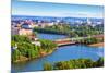 Aerial Panorama of Helsinki, Finland-Scanrail-Mounted Photographic Print