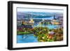 Aerial Panorama of Stockholm, Sweden-Scanrail-Framed Photographic Print