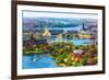 Aerial Panorama of Stockholm, Sweden-Scanrail-Framed Photographic Print
