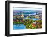 Aerial Panorama of Stockholm, Sweden-Scanrail-Framed Photographic Print