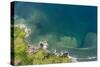 Aerial Photo from Flying Drone of Amazingly Beautiful Landscape of Nature with Paradise Beach and R-GaudiLab-Stretched Canvas