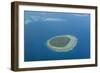 Aerial Photo of a Little Island in Tonga, South Pacific, Pacific-Michael Runkel-Framed Photographic Print