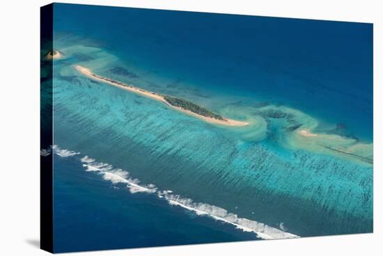 Aerial Photo of a Little Island in Tonga, South Pacific, Pacific-Michael Runkel-Stretched Canvas