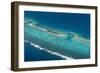 Aerial Photo of a Little Island in Tonga, South Pacific, Pacific-Michael Runkel-Framed Photographic Print