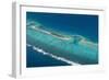 Aerial Photo of a Little Island in Tonga, South Pacific, Pacific-Michael Runkel-Framed Photographic Print