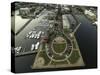 Aerial Photo of Downtown Pensacola, Fl.-Bobby R Lee-Stretched Canvas