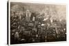 Aerial Photo of Downtown Philadelphia, Taken from the LZ 127 Graf Zeppelin, 1928-German photographer-Stretched Canvas