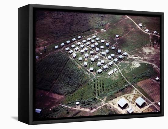 Aerial Photo of Jonestown, Guyana-null-Framed Stretched Canvas