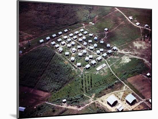 Aerial Photo of Jonestown, Guyana-null-Mounted Photo
