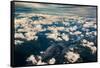 Aerial photo of Southeast Alaska-Mark A Johnson-Framed Stretched Canvas