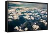 Aerial photo of Southeast Alaska-Mark A Johnson-Framed Stretched Canvas