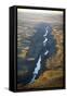 Aerial Photo of the Palouse River Which Has Cut a Canyon Through the Scablands of East Washington-Ben Herndon-Framed Stretched Canvas