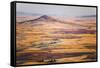 Aerial Photo of the Palouse with Steptoe Butte, Washington-Ben Herndon-Framed Stretched Canvas