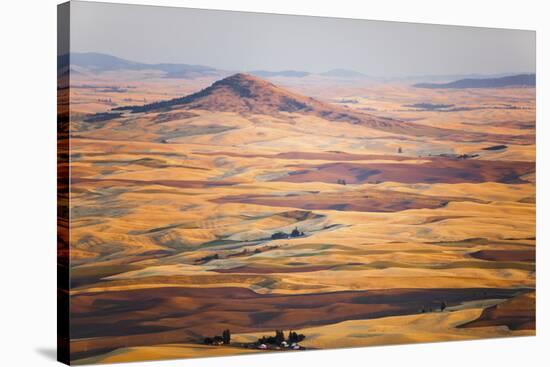 Aerial Photo of the Palouse with Steptoe Butte, Washington-Ben Herndon-Stretched Canvas