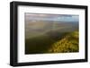 Aerial photograph of a rainbow & giant sand dunes, Great Sandy National Park, Australia-Mark A Johnson-Framed Photographic Print