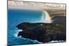 Aerial photograph of Double Island Point Lighthouse, Great Sandy National Park, Australia-Mark A Johnson-Mounted Photographic Print