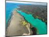 Aerial photograph of Kiholo Bay, Big Island (Hawaii Island), Hawaii-Mark A Johnson-Mounted Photographic Print