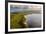 Aerial photograph of Lake Cootharaba, Great Sandy National Park, Australia-Mark A Johnson-Framed Photographic Print