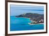 Aerial photograph of Moreton Island, Queensland, Australia-Mark A Johnson-Framed Photographic Print