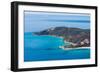 Aerial photograph of Moreton Island, Queensland, Australia-Mark A Johnson-Framed Photographic Print