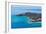 Aerial photograph of Moreton Island, Queensland, Australia-Mark A Johnson-Framed Photographic Print