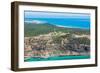 Aerial photograph of Moreton Island, Queensland, Australia-Mark A Johnson-Framed Photographic Print