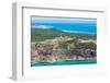 Aerial photograph of Moreton Island, Queensland, Australia-Mark A Johnson-Framed Photographic Print