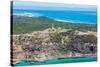 Aerial photograph of Moreton Island, Queensland, Australia-Mark A Johnson-Stretched Canvas