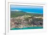 Aerial photograph of Moreton Island, Queensland, Australia-Mark A Johnson-Framed Photographic Print