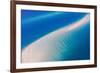 Aerial photograph of sand bars off of Fraser Island, Hervey Bay, Australia-Mark A Johnson-Framed Photographic Print